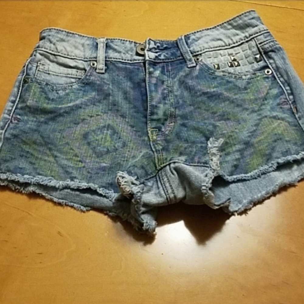 Bethany Mota jean shorts. Size 00. Aztec.